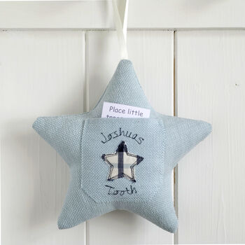Personalised Tooth Fairy Pillow Pocket Star Gift, 5 of 12