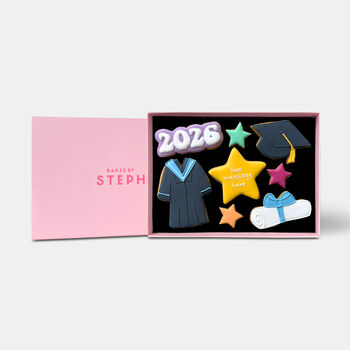 Personalised Graduation Gift Iced Biscuits Letterbox Gift, 2 of 9