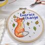 Embrace Change Fox Cross Stitch Kit, thumbnail 5 of 7