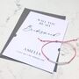 Will You Be My Bridesmaid Friendship Bracelet Card, thumbnail 1 of 12