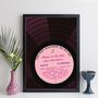 Personalised Record Print Day You Were Born Music, thumbnail 9 of 12