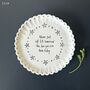 East Of India Scallop Coaster – Never Put Off Till Tomorrow, thumbnail 1 of 4