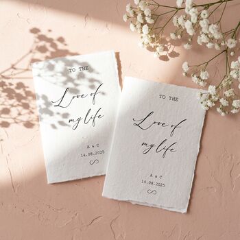 Wedding Vow Books Personalised Vow Cards Luxury Modern, 4 of 11