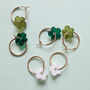 Colourful Floral Hoop Earrings, thumbnail 1 of 12