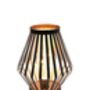 Bronze Metal Cage Table Desk Lamp Battery Powered, thumbnail 6 of 7