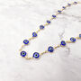 Evil Eye Charm Gold Plated Protection Necklace, thumbnail 1 of 6