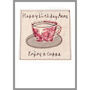 Personalised Tea Cup Birthday Card For Her, Mum, Grandma, thumbnail 10 of 12