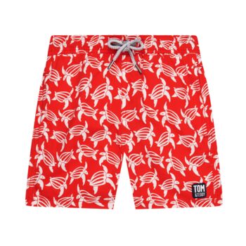 Father And Son Matching Turtle Print Swim Shorts, 6 of 8