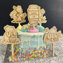 Personalised Pooh Bear Cake Toppers Set Of Five, thumbnail 4 of 6