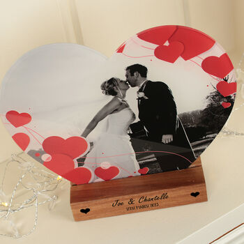Personalised Love Heart Acrylic Photo Print, 2 of 3