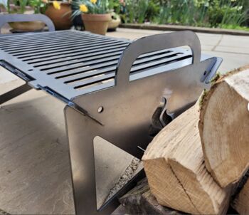 Portable Camping Flatpack Barbecue/ Firepit, 3 of 6