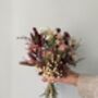 Blush And Burgundy Dried Flower Bouquet, thumbnail 6 of 6