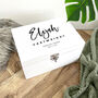 Personalised Modern Any Occasion White Memory Box Three Sizes 22cm | 27cm | 30cm, thumbnail 1 of 8