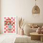 Checkerboard Grecian Clementines Still Life Print, thumbnail 3 of 8