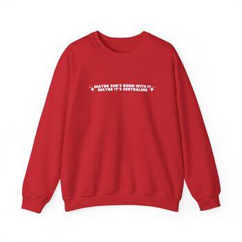 Maybe It's Sertraline Embroidered Crewneck Sweatshirt, 5 of 9