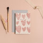 'Love U' Pink Greeting Card, thumbnail 1 of 2