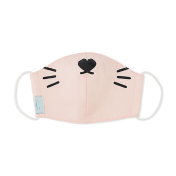 Pastel Pink Kitty Inspired Adult Face Mask, 3 of 4