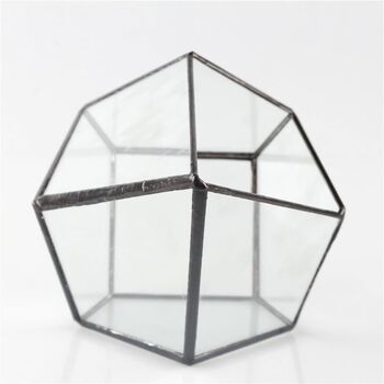 Four Surfaces Diamond Glass Geometric Plants Terrarium, 6 of 7