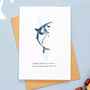 Personalised Daddy Shark Birthday/ Father's Day Card, thumbnail 2 of 3