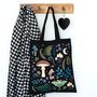 Dark Forest Print Polycotton Tote Bag, thumbnail 3 of 4