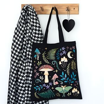 Dark Forest Print Polycotton Tote Bag, 3 of 4