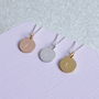 Personalised Sterling Silver Disc Pendant, thumbnail 4 of 7