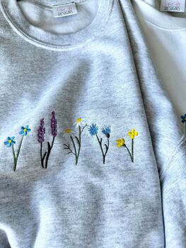 Wildflowers Embroidered Sweatshirt, 8 of 11
