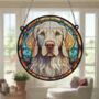 English Setter Stained Glass Effect Suncatcher, thumbnail 5 of 6