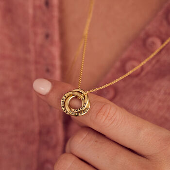 Personalised Mini Russian Ring Necklace, 2 of 12