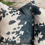 Cowhide Pattern Velvet Cushions Friesian, thumbnail 12 of 12