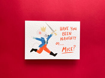 Naughty Or Nice Funny Christmas Greetings Card, 2 of 5