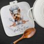 Personalised Dog Chef Hat Gift Pot Holder / Grab, thumbnail 8 of 12