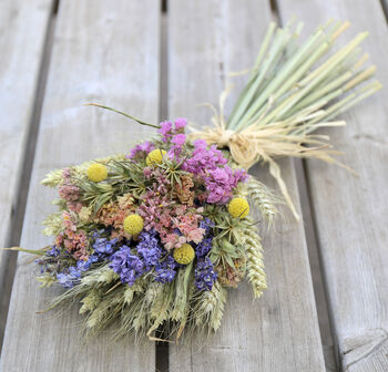 Colourful Wildflower Dried Flower Posy, 2 of 12