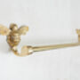 Brass Bee Bathroom Towel Rail With Bee Brass, thumbnail 2 of 5