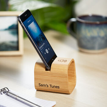 Personalised Phone Stand And Mini Speaker, 2 of 8