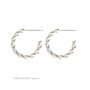 Everyday Sterling Silver Twist Hoops, thumbnail 5 of 10