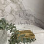 Classic Personalised Clear Acrylic Leave Your Wishes Sign A5, thumbnail 4 of 6