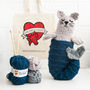 Mer Cat / Mermaid Cat Knitting Kit, thumbnail 1 of 3