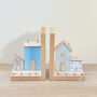 Amsterdam House Style Wooden Bookend Pair, thumbnail 4 of 6