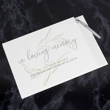 Personalised Sympathy Guest Book, 2 of 2