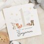 Personalised Woodland 1st Birthday Card Boy Or Girl, thumbnail 1 of 7