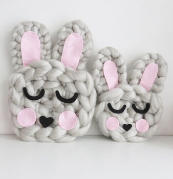 Bunny Rabbit Chunky Knit Nursery Decor, 2 of 8