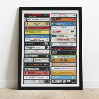 60s Music Fan, 1960s Albums Personalised Print, 7 of 9