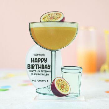 Personalised Cocktail Card, Pornstar Martini, 7 of 7