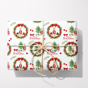 Luxury Baby's 1st Christmas Wrapping Paper, 4 of 7