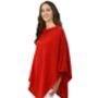 Personalised Red 100% Cashmere Button Poncho Gift Boxed, thumbnail 3 of 10