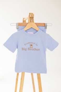 Promoted To Big Brother/Sister Embroidered Bear T Shirt, 6 of 8