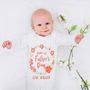 Personalised First Father's Day Floral Babygrow, thumbnail 3 of 11