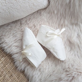 Unisex Long Sleeved Cotton Christening Gown | Rome, 5 of 5