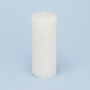 G Decor Adeline White Pearl Textured Pillar Candle, thumbnail 5 of 6